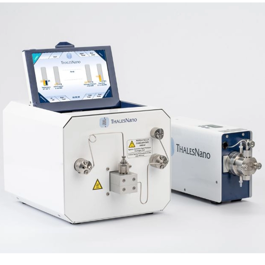 flow reactor with on-demand hydrogen generation